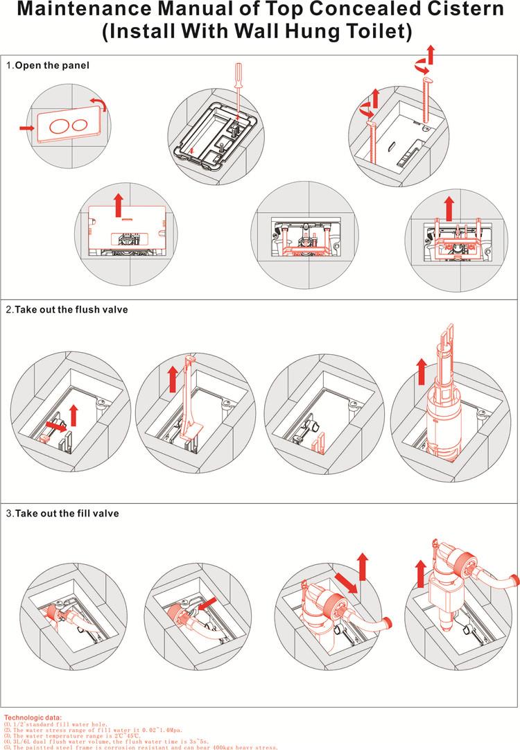 Top Access Concealed Cistern suppliers