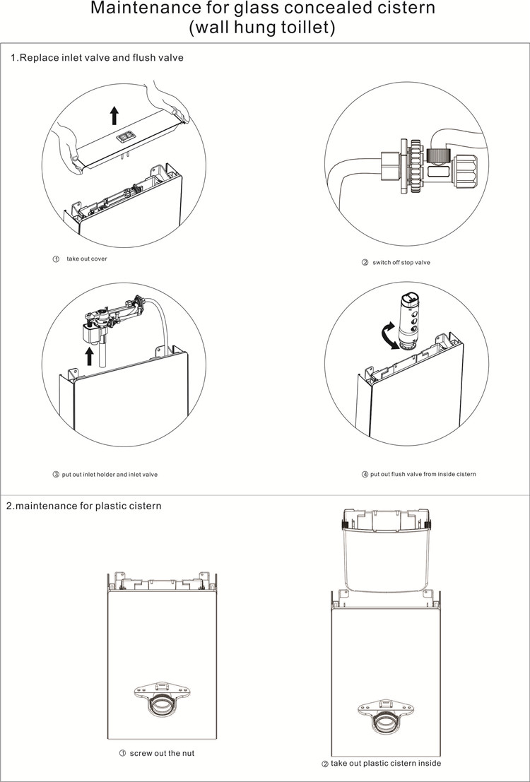 Glass Cover Concealed Cistern manufacturers